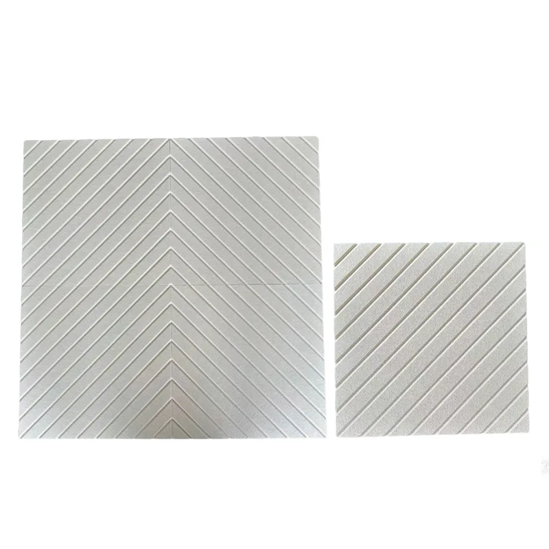 V-kanaleko PET feltrozko panel akustikoa beige