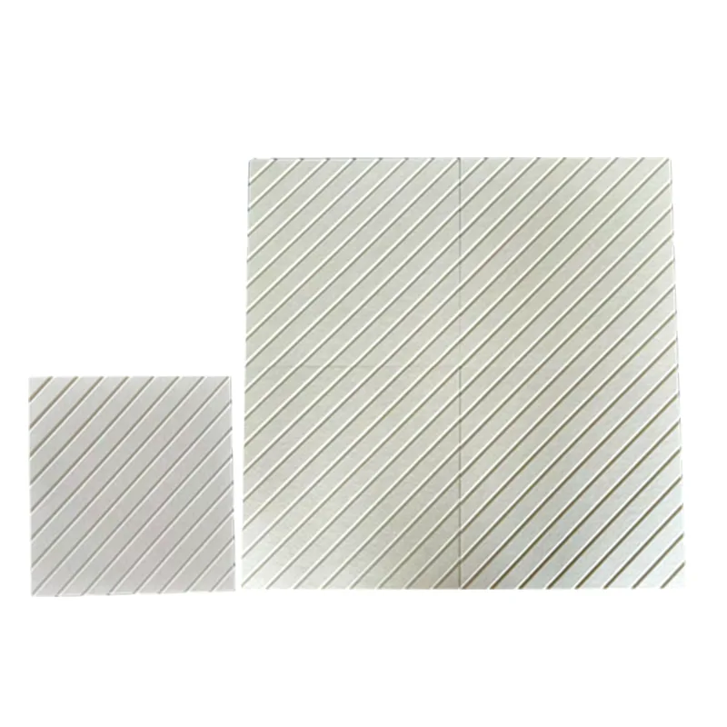 PET feltrodun panel akustikoa beixa V-hooted